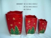 Wholesale Christmas flower planter -garden decoration