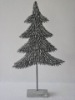 Wholesale silver glitter xmas tree