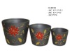 christmas flower decor planter