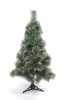 Wholesale dense Christmas pine tree ( decorate with silver powder )