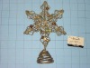 Wholesale christmas metal snowflake tree topper