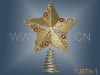 Wholesale christmas metal tree topper decoration/ornament/gift