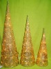 Wholesale christmas sisal cone tree with light