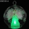 Wholesale christmas ball with fiber angel inside