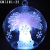 Wholesale christmas ball with fiber angel inside