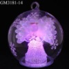 Wholesale christmas ball with fiber angel inside