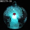 Wholesale christmas ball with fiber angel inside