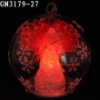 Wholesale christmas ball with fiber angel inside