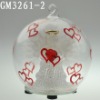 glass ball with fiber angel inside