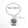 Newest Silver Alloy Pendant Necklaces with Resin&Acrylic