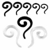 UV taper acrylic tapers acrylic question mark plug