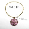 2011 Golden Alloy Necklaces with Resin&Acrylic