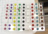 Wholesale fashion acrylic round earrings with any colored