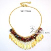 Wholesale Latest Alloy Chain Necklace With Acrylic&glass Beads