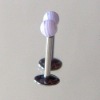 Wholesale light purple acrylic labrets and lip rings body jewellery