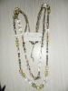 Wholesale Acrylic beads & chain necklace jewelry