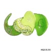 Colorful heart-shaped acrylic hair clip