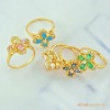 Wholesale 2011 copper plated 24K gold rings