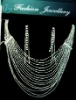Wholesale elegant silver copper alloy necklace set 2011 new design