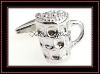 Wholesale novelty beer glass metal copper cufflinks