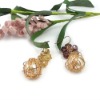 Wholesale Fashion color hematite plated hoop woman earrings