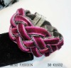 Wholesale Purple velvet magnetic clasp bracelet