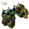Wholesale Fashion Woman Fashion peacock Feather Earrings