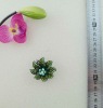 Wholesale Top sell fashion flower diamond alloy ring
