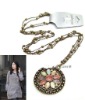 Wholesale Delicate round pendant fashion necklace jewelry