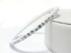 Wholesale Single line crystal stud acryle bangle