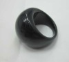 Wholesale fashion black acrylic rings