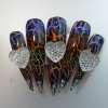 hot sale 15ml glass bottle crackle/shatter nail polish
