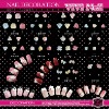 nail decoration / soft flower / nail tip
