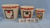 Ceramic christmas flower plant pots
