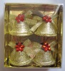 Wholesale 2011 gold glitter christmas bell