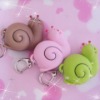 Wholesale Snail led flash novelty keychain, christmas craft