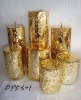 Wholesale christmas metallic shining candle