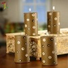 Wholesale pillar gold candle