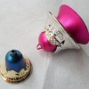 Wholesale 2011 VINTAGE RED NEW SPLITTING PLASTIC CHRISTMAS BELL WITH CHRISTMAS HOUSE