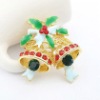 Wholesale Christmas bell brooch B01133-1