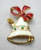 Wholesale christmas bell brooch