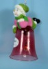 Wholesale resin hanging bell for christmas decoration