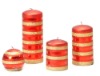 Wholesale christmas metallic matt candle