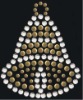 Wholesale christmas jingle bells hot fix motif design