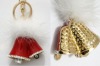 Wholesale Fashion Metal Swaroski Rhinstone Enamel Christmas Bell Key Chain , Key Ring SY12285