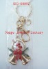 Wholesale fashion handmade alloy christmas bell keychain accessory jewelry
