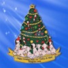Wholesale Epoxy Christmas Tree Metal Badge