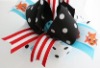 Wholesale black and novelty printed boutique bow
