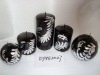 Wholesale christmas metallic shining candle