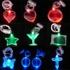 Wholesale christmas tree shape led flashing pendant with lanyard
